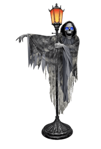 Track Stock of Haunted Living 9.1-ft Talking Reaper Animatronic
