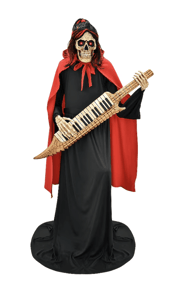 Track Stock of Haunted Living 5.5 FT Animated Reaper with Keyboard