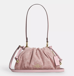 Track Stock of Faye Shoulder Bag In Signature Denim