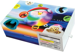 Track Stock of Pokemon 30th Celebration Futuristic Box