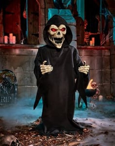 Track Stock of 3 Ft 3 In Screaming Reaper Animatronic