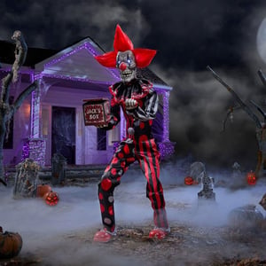 Track Stock of 6 FT Halloween Classics Animated LED Checkmate Chuckles