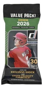 Track Stock of 2026 Panini Donruss Baseball Value Pack Track Stock of 2026 Panini Donruss Baseball Value Pack