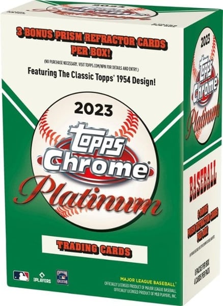 2023 Topps Chrome Baseball Platinum Blaster Box Restock Notifications
