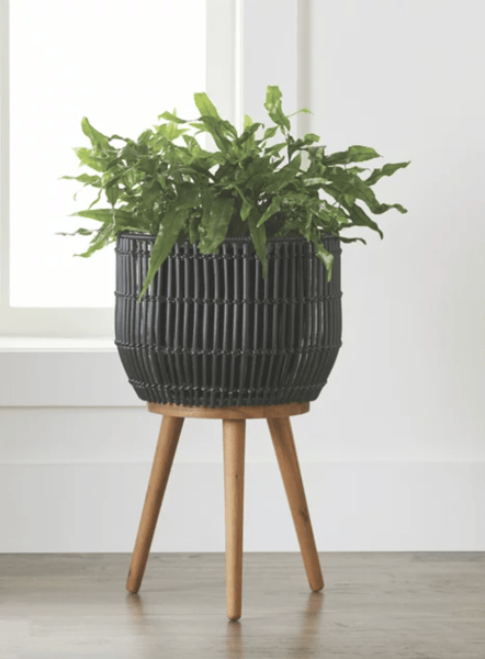 Better Homes & Gardens Black Round Resin Planter Restock Notifications