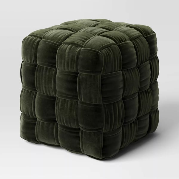Square Woven Pouf Ottoman by Threshold Restock Notifications