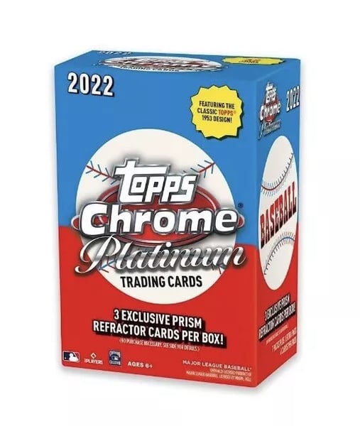 2022 Topps Chrome Platinum Anniversary Blaster Box Restock Notifications