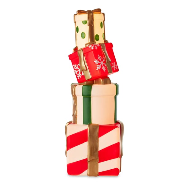 Holiday Time 36" Light-up Christmas Plastic Gift Stack Restock Notifications
