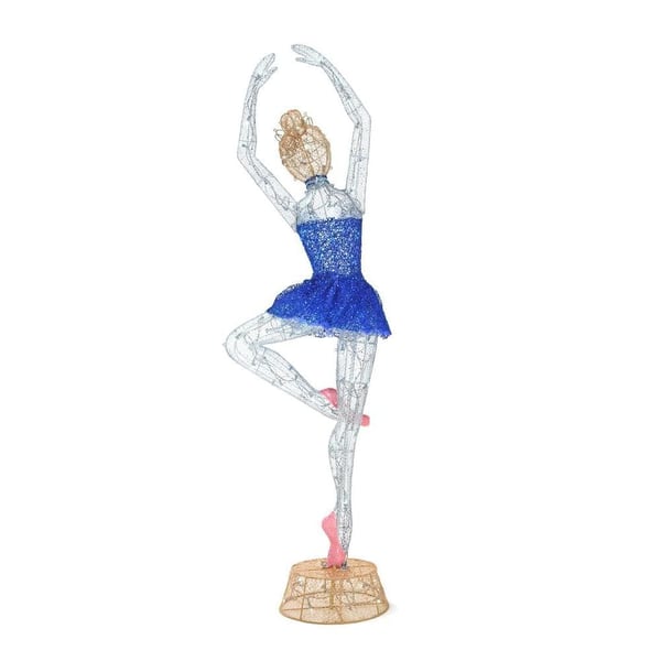 78 in. LED Lighted Twinkling Tinsel Ballerina Restock Notifications