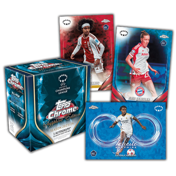 2024 Topps Chrome UEFA Women's CL Sapphire Edition Restock Notifications