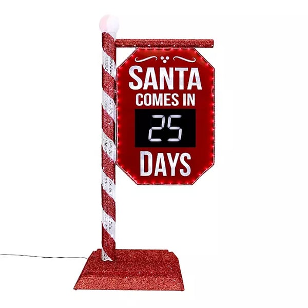 Member's Mark 5' Pre-Lit Santa Countdown Sign Restock Notifications