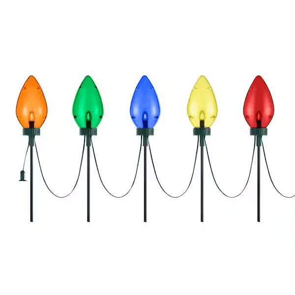 20 in. Multi-Colored Giant C7 LED Pathway Lights Restock Notifications