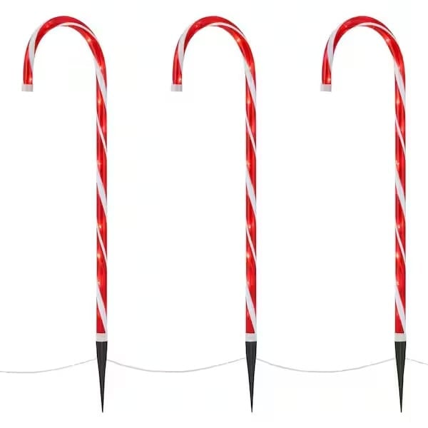 3 ft. Warm White Candy Cane LED Pathway Lights Restock Notifications