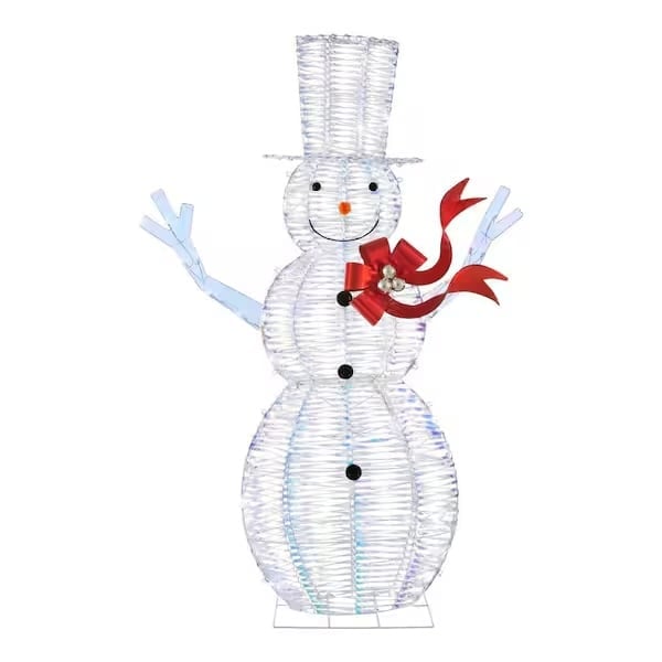6 ft. Iridescent Twist LED Iridescent Snowman Restock Notifications