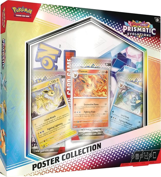 Pokemon Prismatic Evolutions Poster Collection Restock Notifications