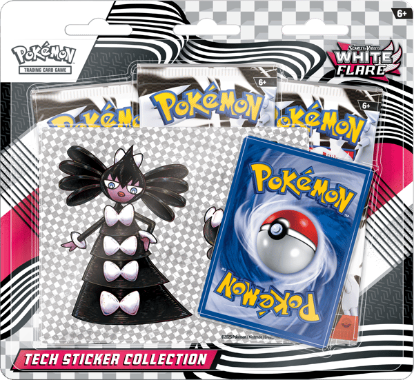 Pokemon White Flare Tech Sticker 3 Pack Restock Notifications
