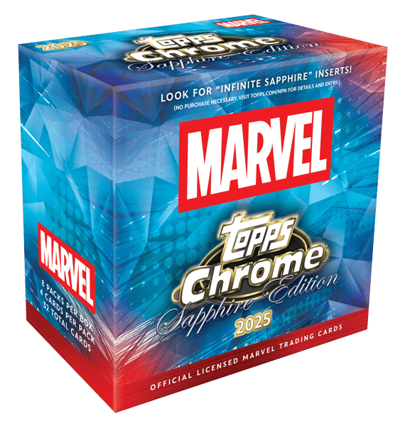 2025 Marvel Comics Chrome Sapphire - Hobby Box Restock Notifications