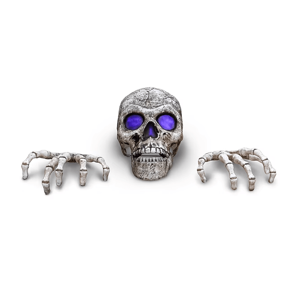 Haunted Living 2.3-ft Giant Skull with Hands Restock Notifications