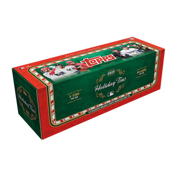 2025 Topps Holiday Baseball Factory Sealed 3 Tin Case Restock Notifications