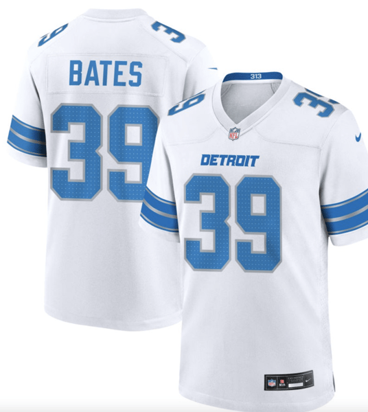 Detroit Lions Nike Custom Game Jersey - White Restock Notifications