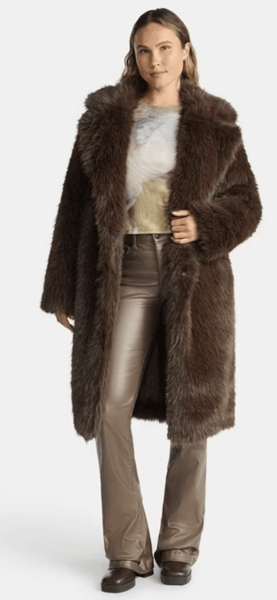 Madden NYC Women's Oversized Faux Fur Coat Restock Notifications