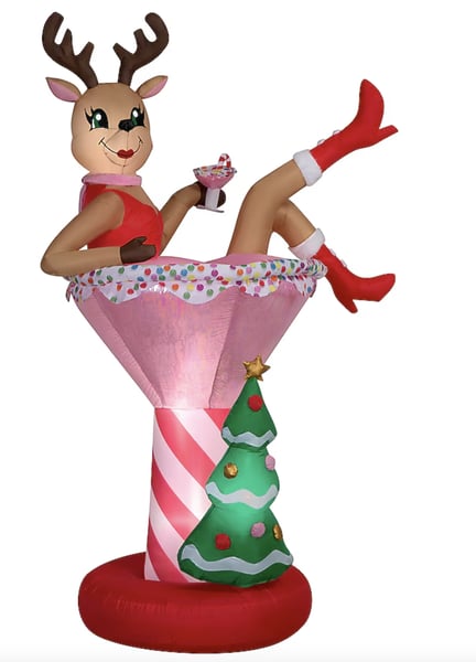 7-ft Lighted Reindeer Christmas Inflatable Restock Notifications