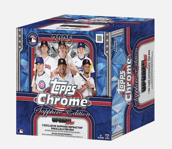 2025 Topps Chrome Baseball Sapphire Edition Restock Notifications