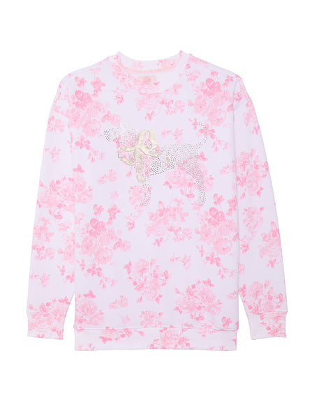 PINK x LoveShackFancy Oversized Crew Sweatshirt Restock Notifications