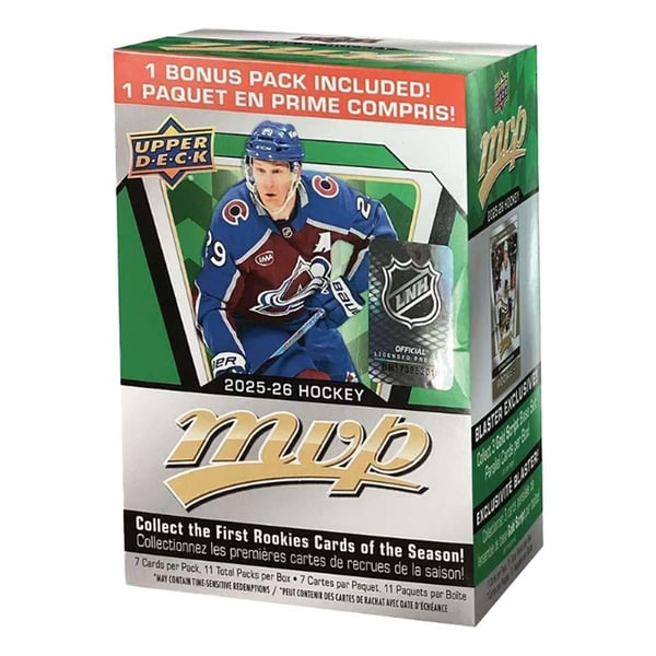 2025-26 Upper Deck NHL MVP Hockey Blaster Box Restock Notifications