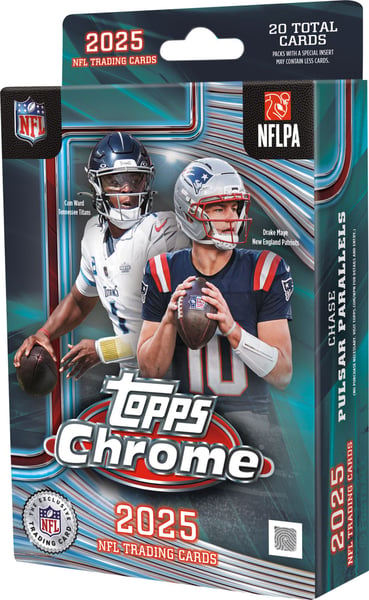 2025 Topps Chrome Football NFL Hanger Box Restock Notifications