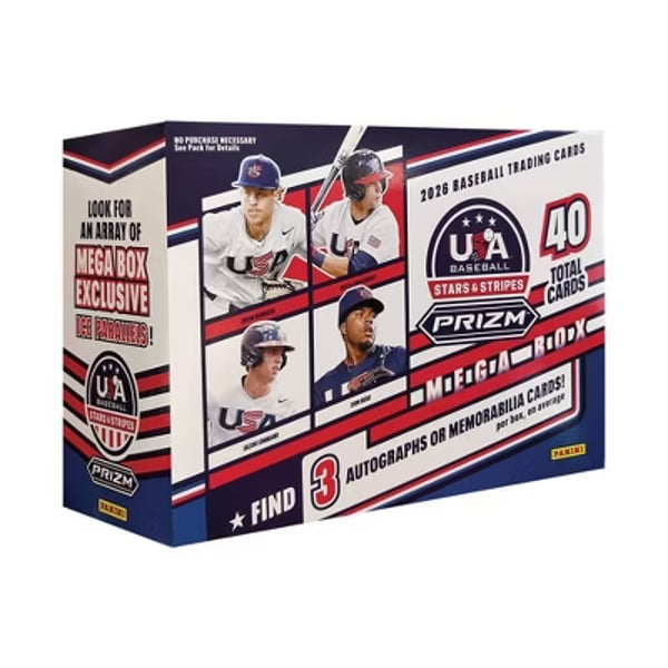 2026 Panini USA Stars & Stripes Prizm Baseball Mega Box Restock Notifications