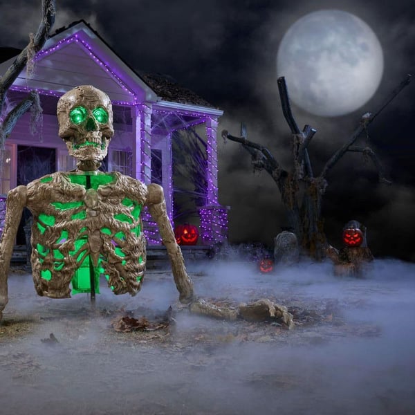 4.5 FT Grave & Bones Color Changing LED Groundbreaker Restock Notifications