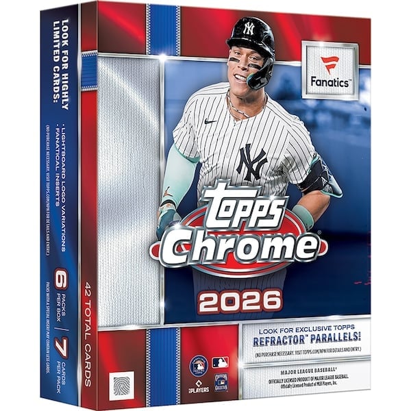 2026 Topps Chrome Baseball Fanatics Mega Box Restock Notifications