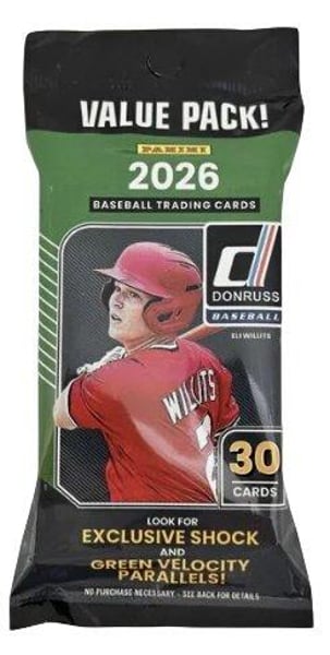 2026 Panini Donruss Baseball Value Pack Restock Notifications