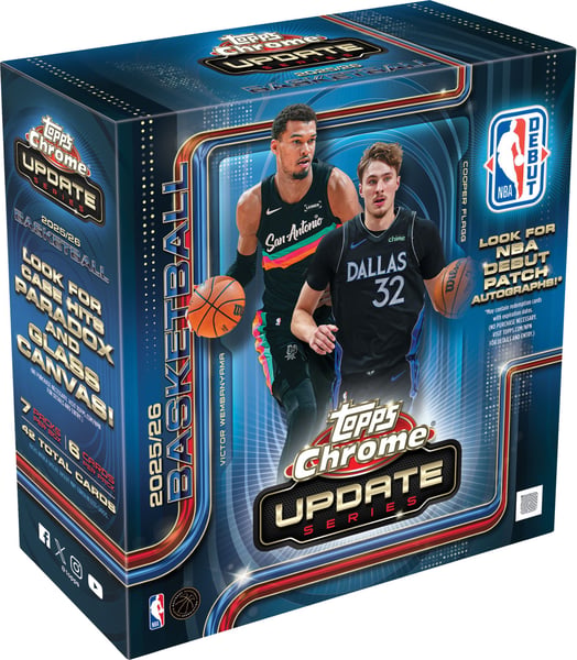 2025-26 Topps Chrome Updates Basketball - Mega Box Restock Notifications