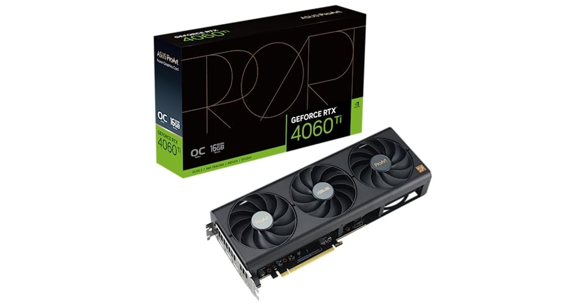 Track ASUS ProArt GeForce RTX 4060 Ti 16GB OC Edition GDDR6