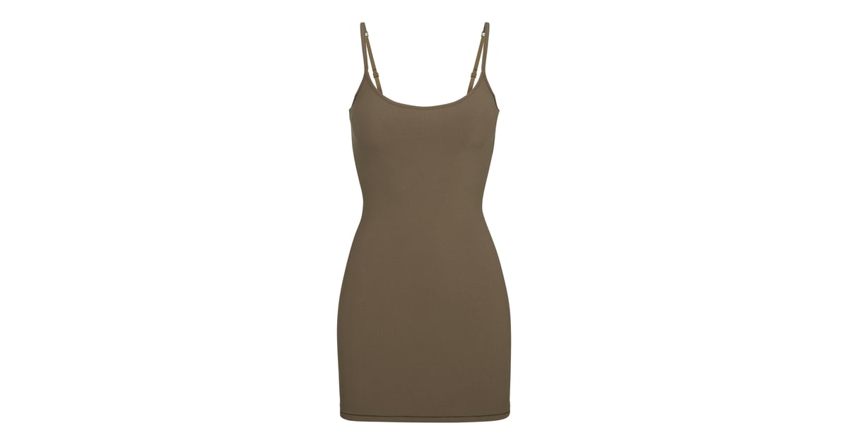 Track Soft Lounge Slip Dress - Army - S at Skims - TrackaLacker