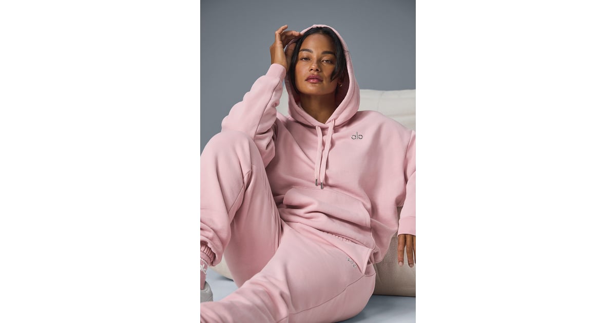 Track Alo Accolade Hoodie - Ballet Pink - 2 Xl at Alo Yoga