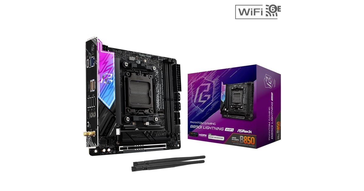 Track ASRock B850I Lightning WiFi Mini ITX Motherboard at Newegg