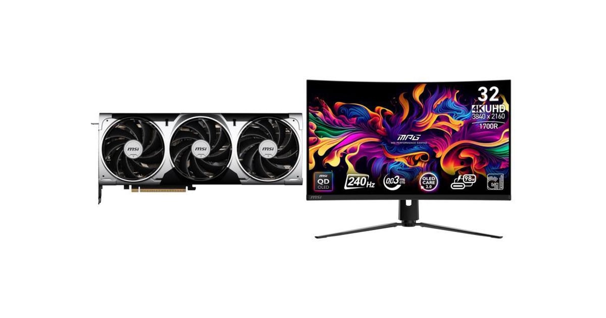 Track GPU Monitor Combo - MSI RTX 5080 16G VENTUS 3X OC Bundle with