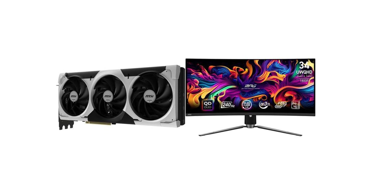Track GPU Monitor Combo - MSI RTX 5090 32G VENTUS 3X OC Bundle with MSI ...