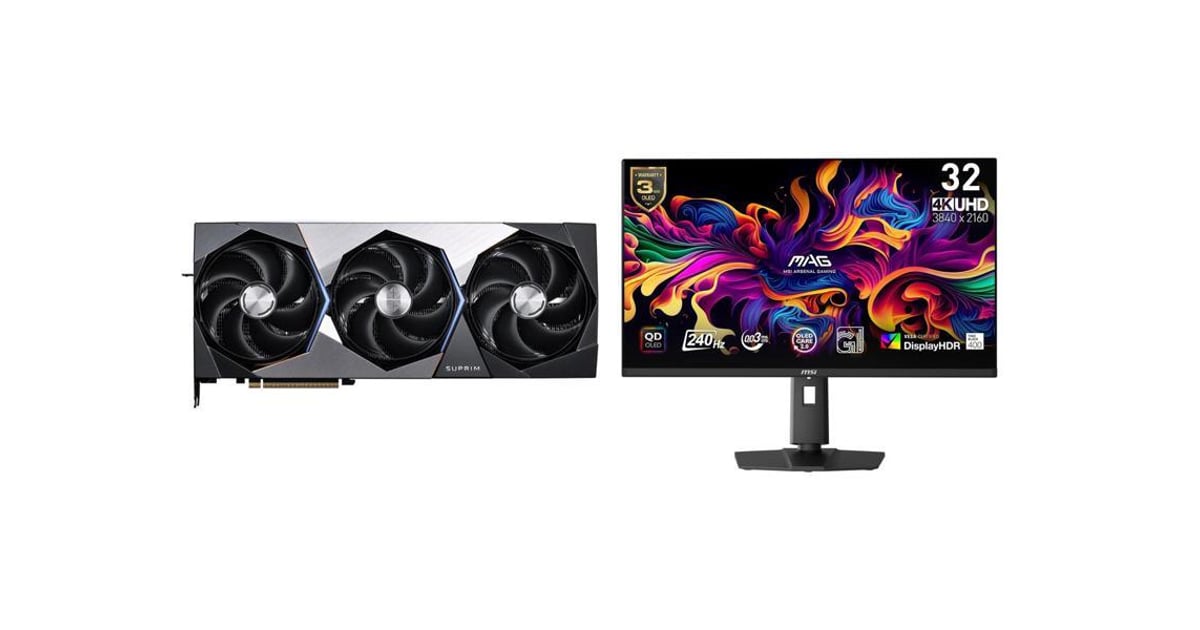 Track GPU Monitor Combo - MSI RTX 5090 32G SUPRIM SOC Bundle with MSI ...