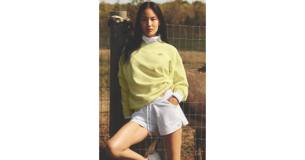 Track Alo Accolade Crew Neck Pullover - Sunshine - Xs - Regular at