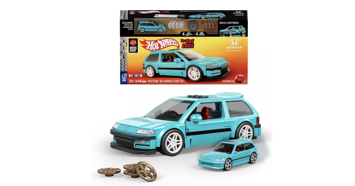 Mattel Brick Shop Hot Wheels Custom '90 Honda Civic EF In Stock