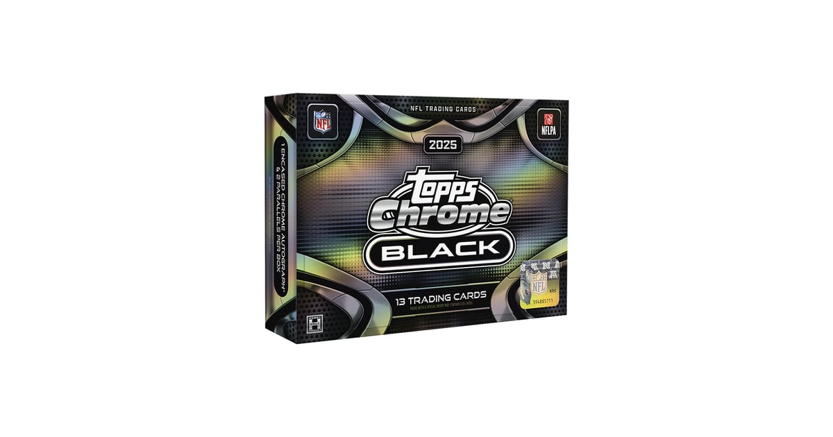 2025 Topps Chrome Black Football - Hobby Box In Stock Availability