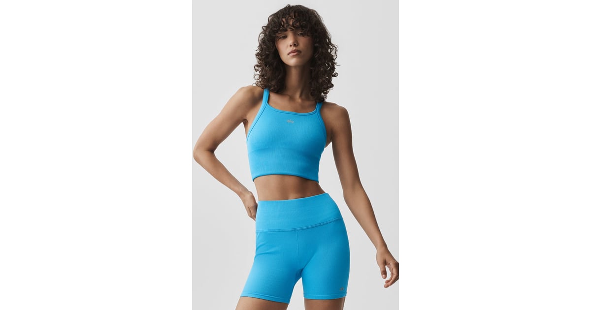 Alo Seamless Ribbed Favorite Bra Tank In Stock Availability and