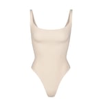 Track Stock of Skims Fits Everybody Square Neck Bodysuit  - Sand