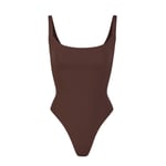 Track Stock of Skims Fits Everybody Square Neck Bodysuit  - Cocoa
