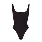 Track Stock of Skims Fits Everybody Square Neck Bodysuit  - Onyx