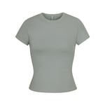 Track Stock of Skims Cotton Jersey T Shirt - Mineral - M